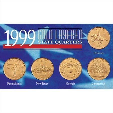 AMERICAN COIN TREASURES American Coin Treasures 6704 1999 Gold-Layered State Quarters 6704